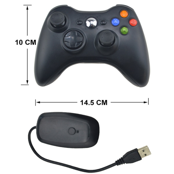 Ny XBOX360/PS3 Universal Wireless 2.4G Grip - Blå, Plus PS3 Fun