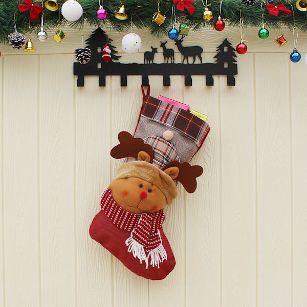 Set med 3 store julestrømper - 46 cm * 27 cm