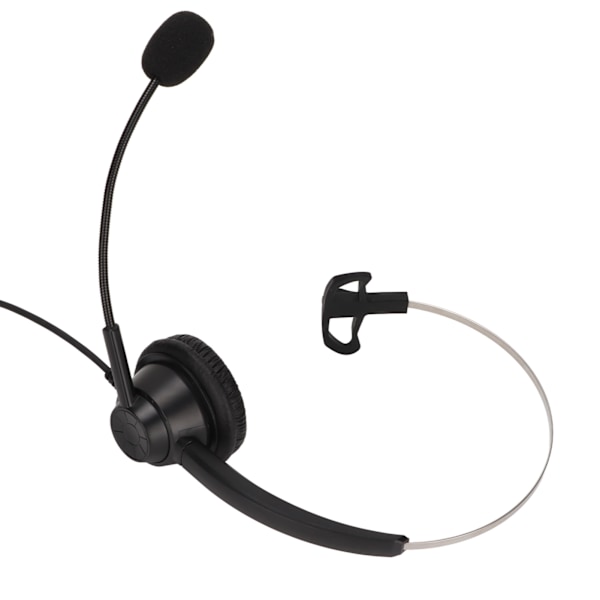 H360‑3.5MV 3,5 mm Kontorsheadset Monauralt Callcenter-headset Stöder Högtalarvolymkontroll och Mikrofon-mute