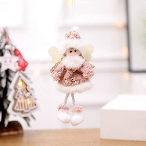 Förpackning 4 julfigurer hänge Snowman älg Julgransdekoration