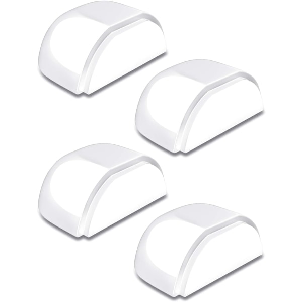 4 kpl kumitulppia - 4,2 x 2,2 x 3,8 cm (L x K x S) - Itsekiinnittyvä, hajuton, läpinäkyvä