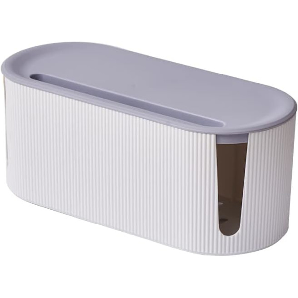 Designa kabelboxar, kabelhantering, flerpluggsarrangörer white
