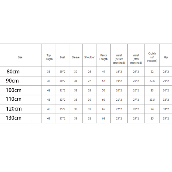 130CM, Vauvan tyttöjen jouluasusetti pitkähihainen leveälahkeinen body