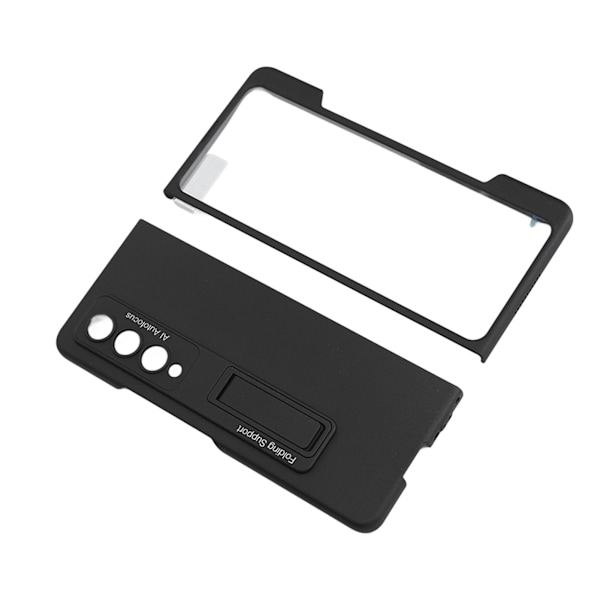 Foldbar Telefon Beskyttelsesetui Indbygget Penholder PC Sort Foldbar Telefon Fuld Krops Etui til Z Fold 4