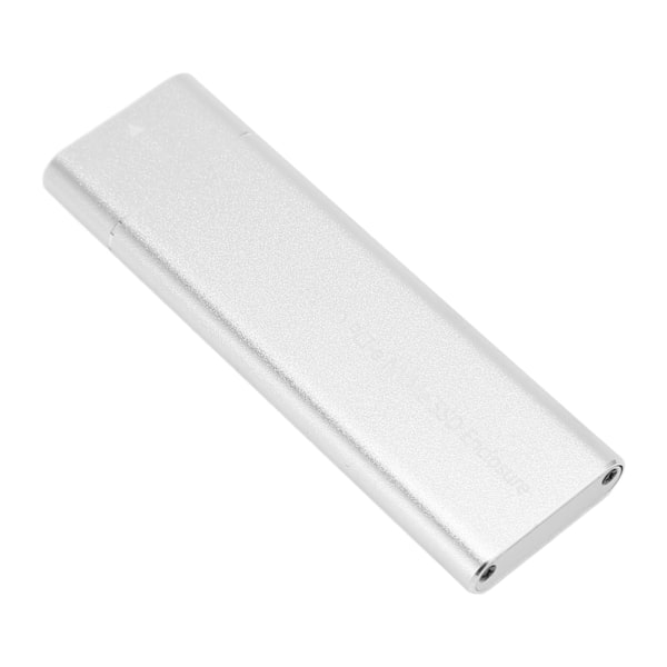 M.2 NVMe SSD-kapsling 10 Gbps 2 TB USB 3.1 Typ C UASP-protokoll Typ C SSD-kapsling för 2230 2242 2260 2280 SSD Silver OTG-kabel