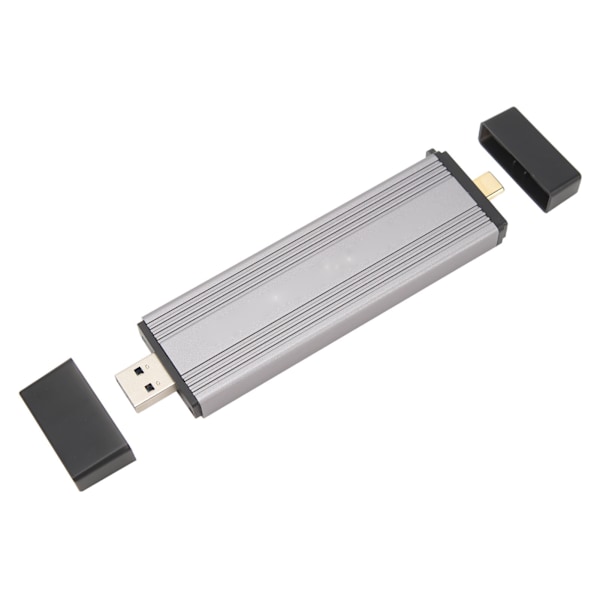M.2 Nvme PCIE NGFF SATA SSD -kotelo USB3.2 Gen2 Type C 10 Gbps tukee 2 TB tallennustilaa, alumiiniseos SSD -koteloadapteri