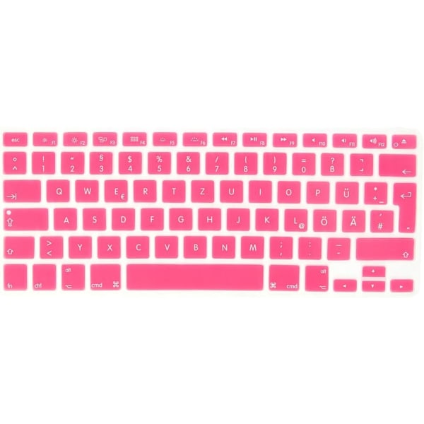 Farve: Pink Pink Keyboard Cover Kompatibel med Macbook Air/Pr