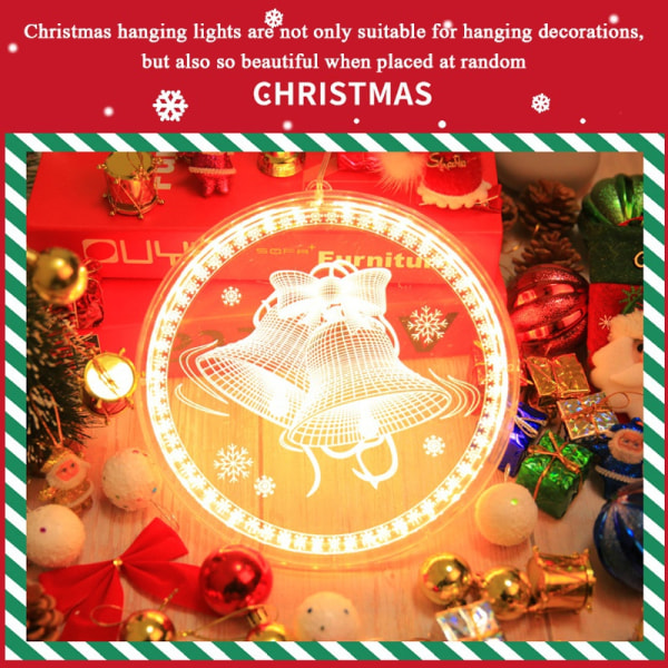 LED-joulukoristevalot String Lights Star Lights Snowflake