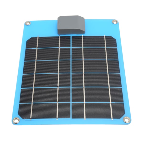 Mini Solcelle USB Panel 6W 5V IP67 Vanntett Monokrystallinsk Sikkerhetsbeskyttelse Kompakt Solcellemodul for Ryggsekktur Vandring Blå