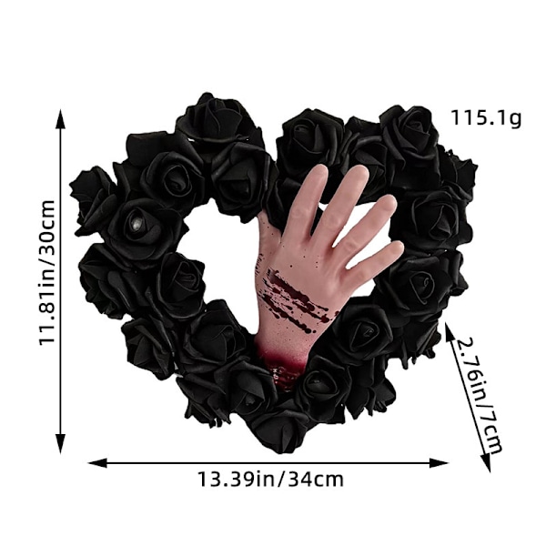 Halloween Moon Cat Garland Door Hängsmycke Festival Döda Grenar Växter Nymåne Halloween Dekoration Rose Hand