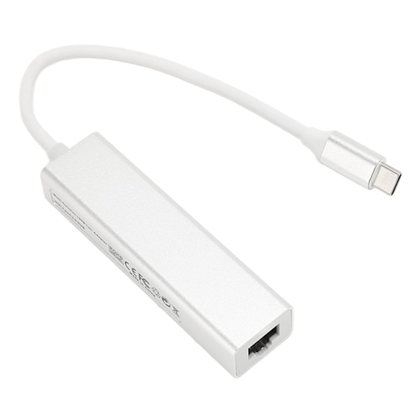 USB C Adapter Professionell Höghastighetsdataöverföring Kompakt RJ45 Dockningsstation för USB C-enheter