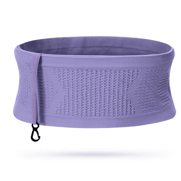 Multifunktionell stickad andningsbar dold midjeväska Portable Swe Purple L