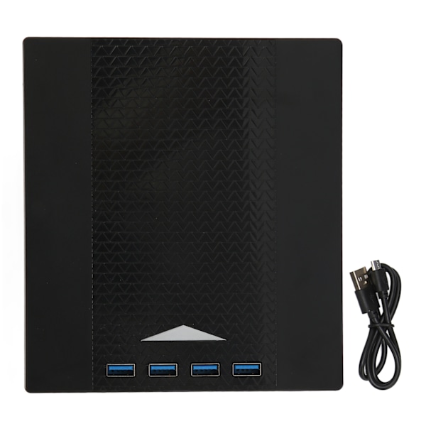 Extern DVD-enhet USB 3.0 Lågt Brus Andningsljus Minneskortplats Plug and Play DVD-brännare för Laptop och Stationär Dator