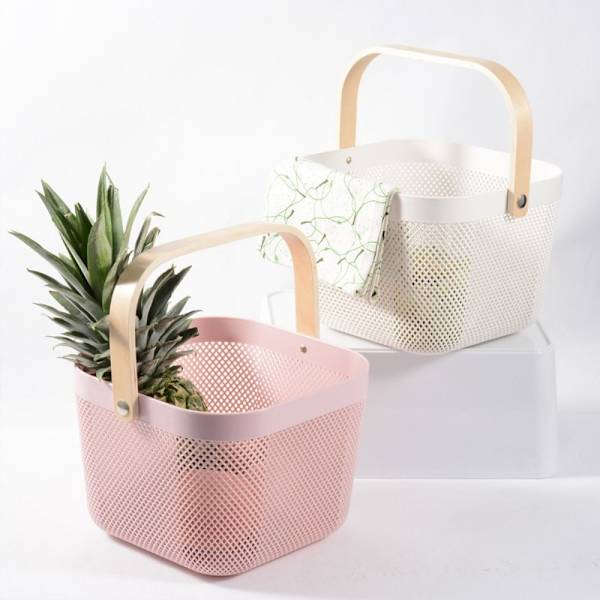 Mesh Stålkorg Organizer VIT White