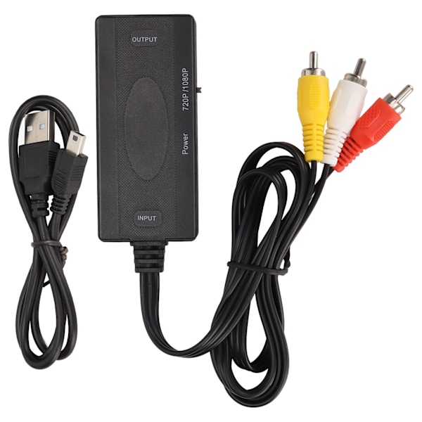 HD Multimedia Interface till RCA-omvandlare HD Multimedia Interface till AV Kompositvideoomvandlare för TV PC