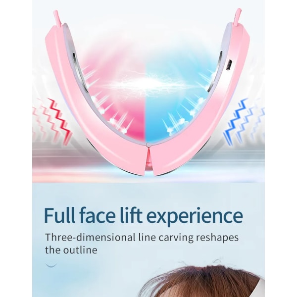 Face Massager Rising Face Beauty Tool Hvid white