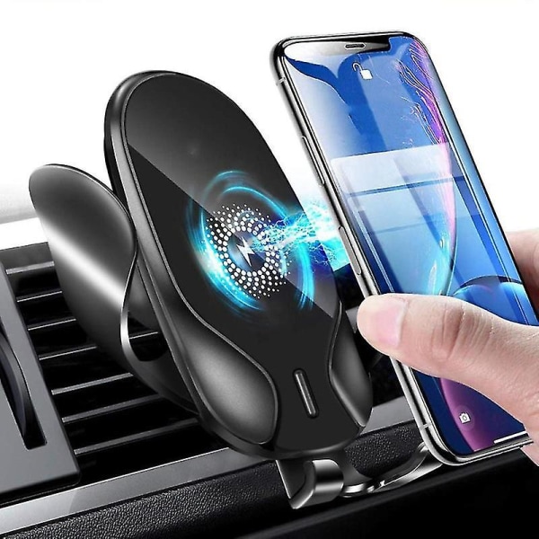 15W Bil Trådløs Oplader Telefonholder Luftventil Gravity Mount til iPhone Samsung Stativ Qi Hurtig Trådløs Opladning