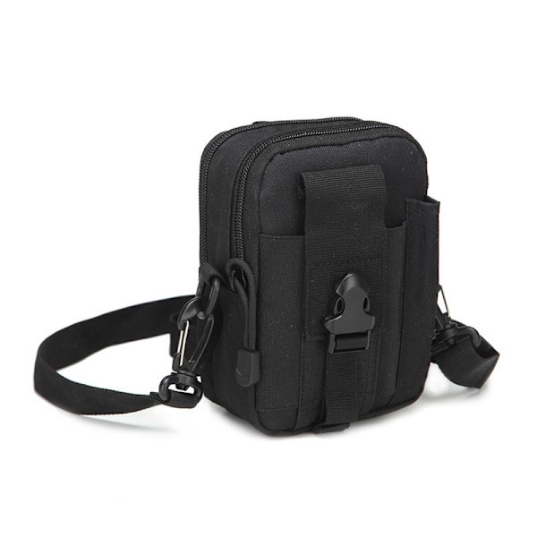 Miehet Naiset Fanny Pack vyötärölaukku vyö ulkona Taskujuoksu Urheilu Vapaa-aika Puhelin Black Average size