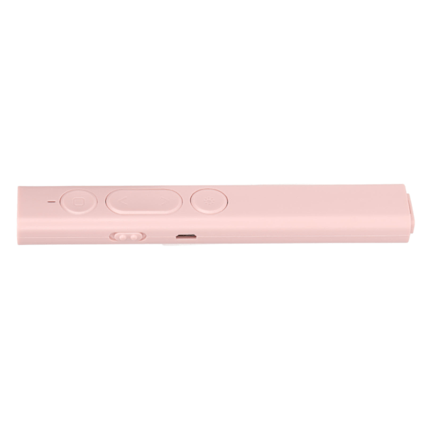 Presentasjonsklikker Litiumbatteri Lading USB Ergonomisk Design Lav Stråling 2.4G Høy Sensitivitet Brikkepeker Rosa