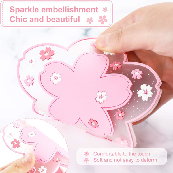 Sakura PVC Underlag Kirsebærblomst Kopper Underlag Anti-Skli