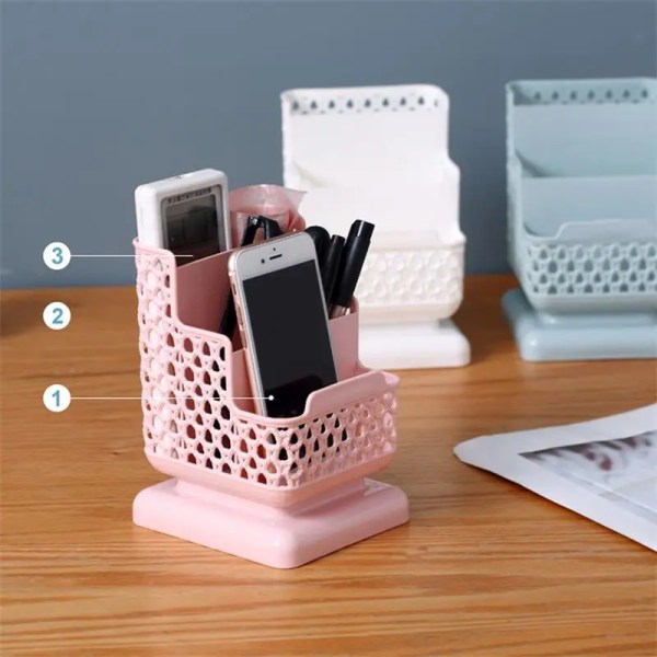 Dokument Brevpapper Penna Skrivbord Förvaringslåda pink 11*12*16cm