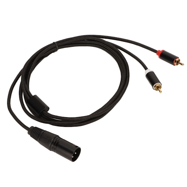 XLR Uros - 2 RCA Kaapeli HiFi Kirkas Signaali Häviötön XLR Y-jakokaapeli Mikserille Aktiivikaiuttimelle Mikrofonille 2m / 6.6ft