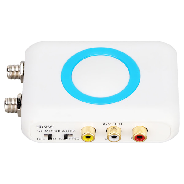 RF Modulator Plug and Play HD Multimedia Interface Inngang NTSC PAL Utgang VHF AV Demodulator for CATV System