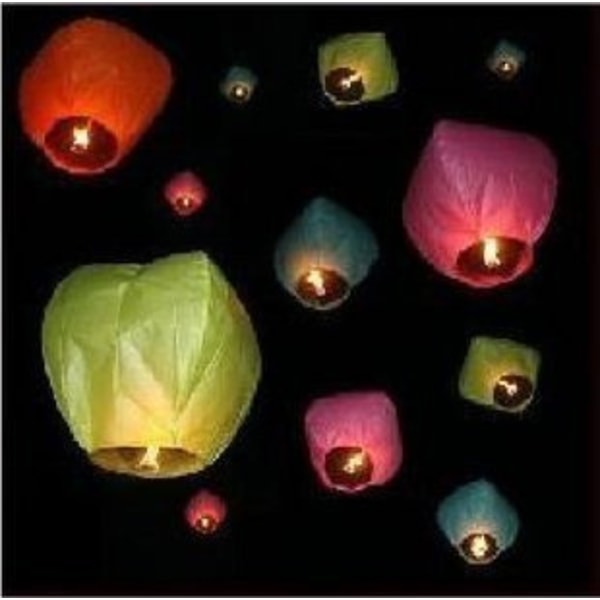 10-Pak flydende lanterner