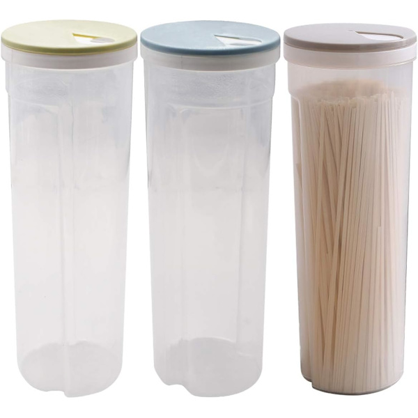 Set med 3 lufttäta mjölförvaringsglas med lock, kryddburkar, lufttäta plastbehållare