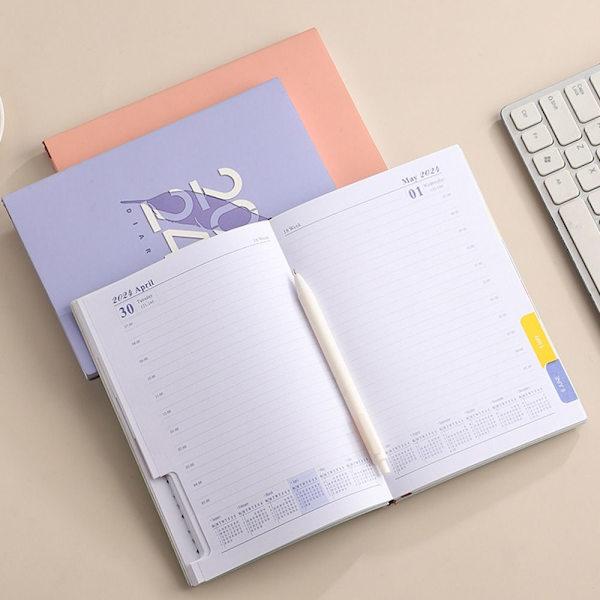 2024 Agenda Book Diary Viikkosuunnittelija BLUE SPANISH SPANISH Blue Spanish-Spanish