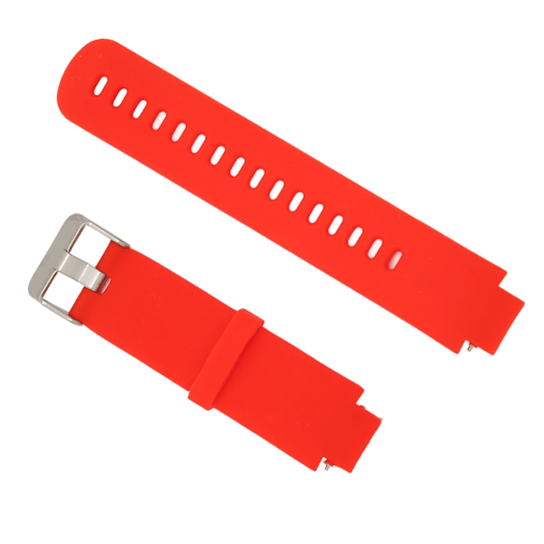 Smartklokke Erstatningsreim Silikon Klokke Armbånd Ensfarget for Amazfit Verge 3 Rød