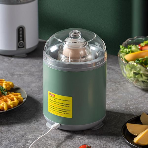 Elektrisk ægshaker fuldautomatisk æggehvidepisker USB opladning Golden Egg Maker White