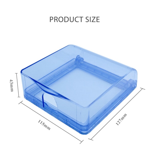 Uusi pieni sininen läpinäkyvä roisketiivis laatikko tyyppi 118 yksi/kaksi