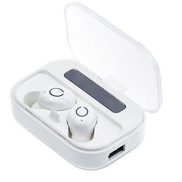 TWS Bluetooth 5.0 ørepropper trådløse hodetelefoner 4000mAH Power Bank stereohodetelefoner