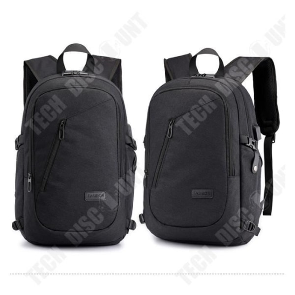 TD® vattentät 15,7-tums ryggsäck för bärbar dator med USB-laddningsport Business-ryggsäck