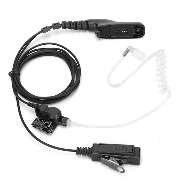 Luftrør Øretelefon Rektangulær Klips Transparent Lydrør Headset for APX2000 APX7000 APX6000