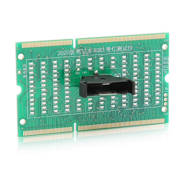 Datorminnestestare DDR3 Port Ljusdioder Framåt Bakåt Tillgänglig Moderkorts Minnesplats Testkort