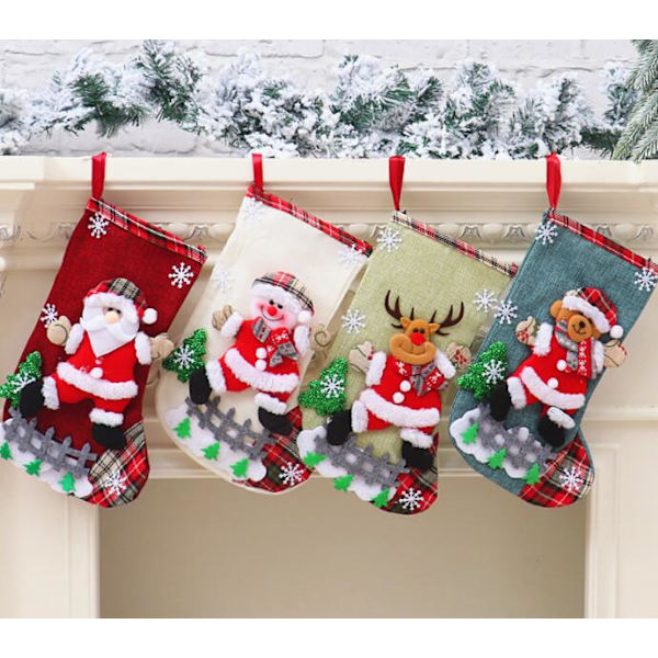 Christmas socks (large linen socks [elderly model])