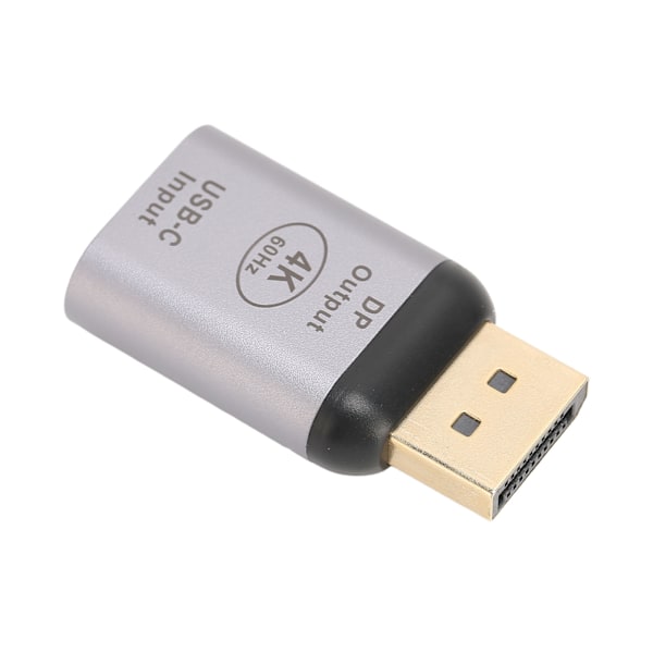 USB C - DisplayPort -sovitin 4K 60Hz Plug and Play Kompakti kannettava DisplayPort-sovitin Winille, Androidille ja OS X:lle