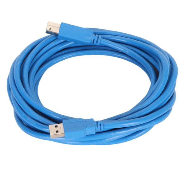USB 3.0 Kabel A til B Han til Han Høj Hastighed Firkantet Åbning Printertilbehør 5 meter