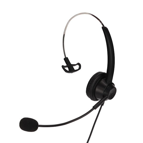H360‑USB‑3 Telefonheadset Svart Volymjustering Ljudavstängning Enkelsidigt Hörlurar med USB-kontakt för Callcenter