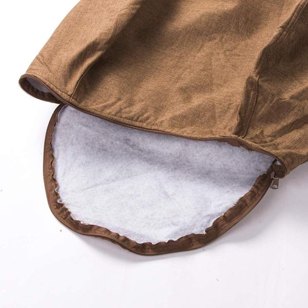 Bønnepose Trekk Lazy Sofa Komfortabel Ensfarget Solseng Bønnepose Trekk for Stue Hjemmeinnredning Purple 85*105cm