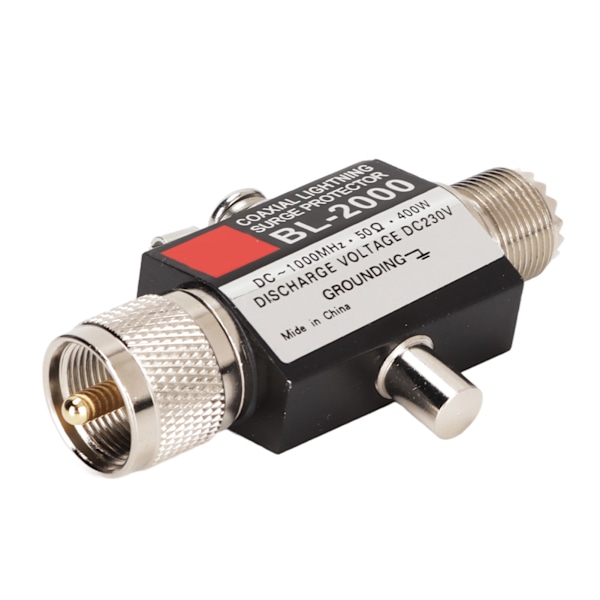 Koaksialafleder PL259 Hun til Han 400W Lavt Tab VSWR Lynbeskyttelse til Bygningsantenne