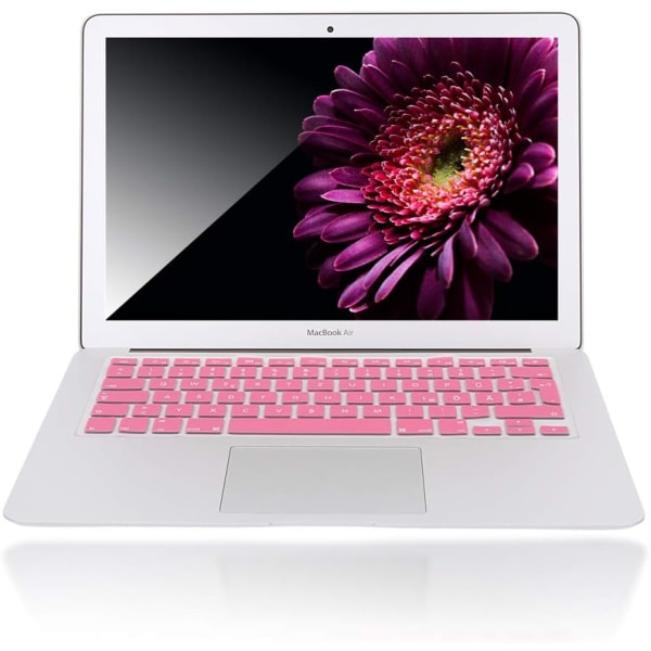Väri: Vaaleanpunainen Pinkki Näppäimistön kansi Yhteensopiva Macbook Air/Pr:n kanssa