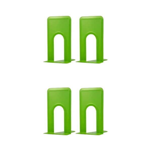 1/2 2x halkfri metall bokstödsfäste Enkel åtkomst till böcker med Green (medium) 2Set