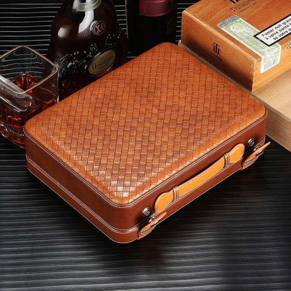 Cedar Cigar Humidor Kannettava matkalaukku Style Travel