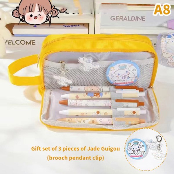 Penal Bag Case Skoletaske Kawaii Stationery Holder Taske A8