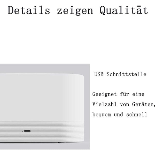 Aroma Diffuser til Æteriske Olier, Aroma Diffuser med Flammeeffekt, Luftfugter med 2 Lysstyrkeniveauer Natlys, Vandfri Automatisk Slukning, USB