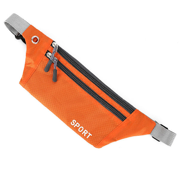 Män kvinnor Fanny Pack Midjeväska Herr Dam utomhus Mode Löpning Orange