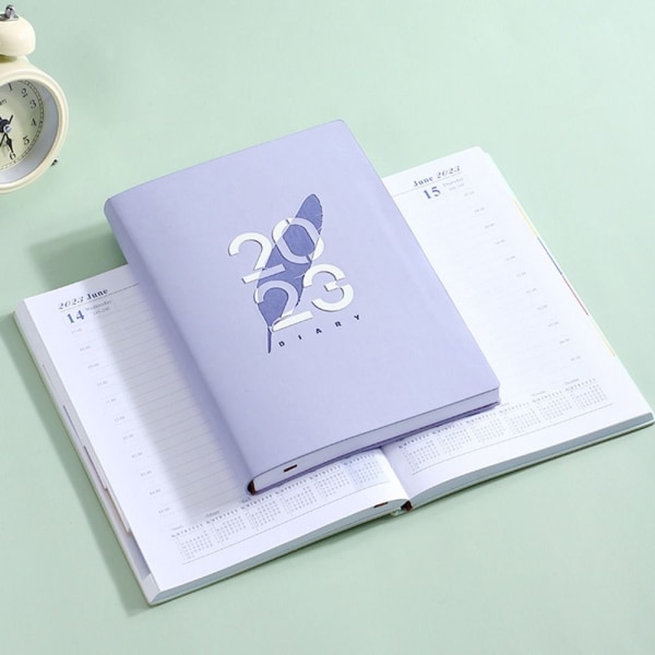 2023 Tid 365 Dagar Kalenderbok A5 PU Anteckningsblock Creative Green